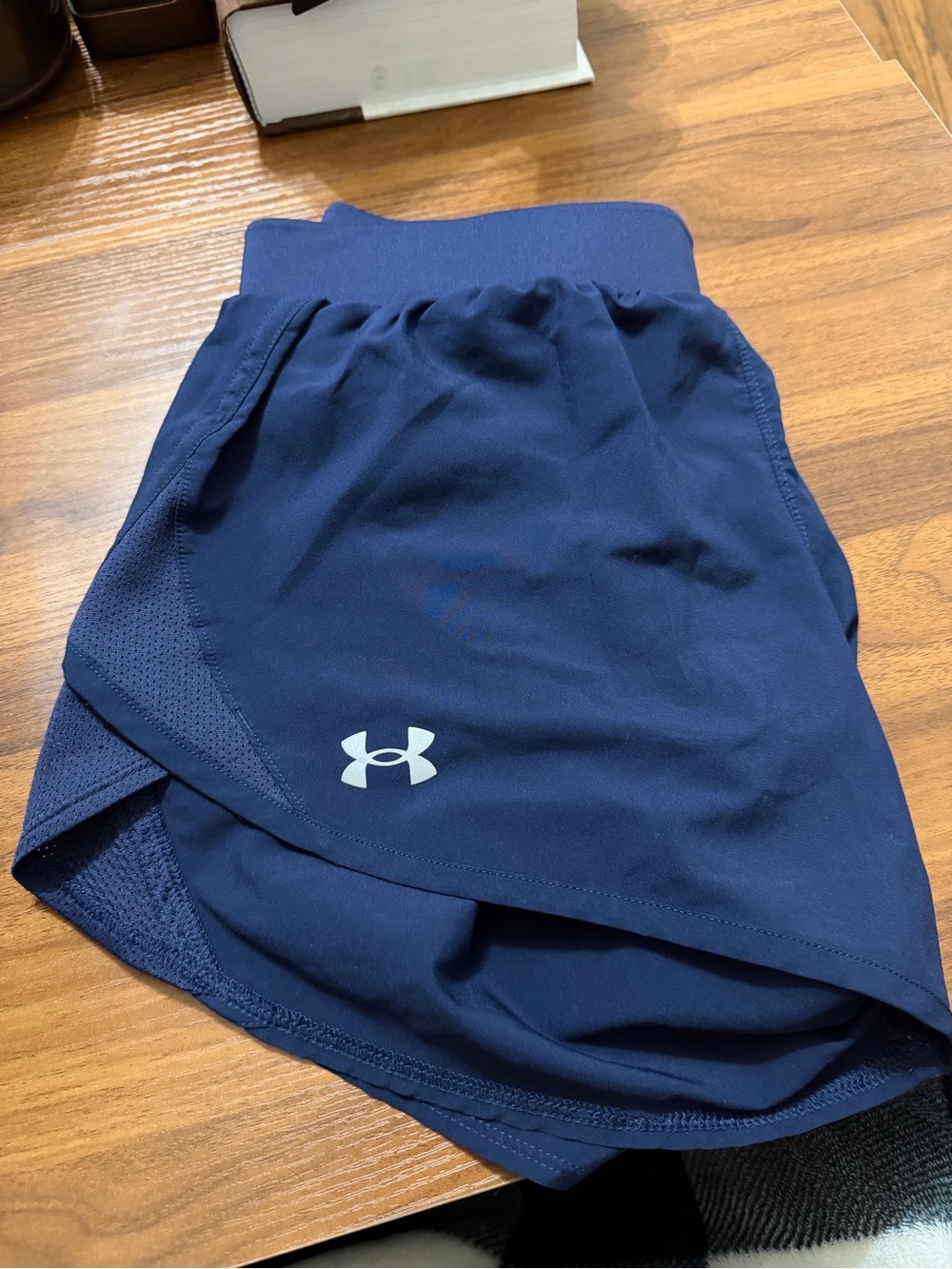 Under Armour Navy Blue Women's Athletic Shorts